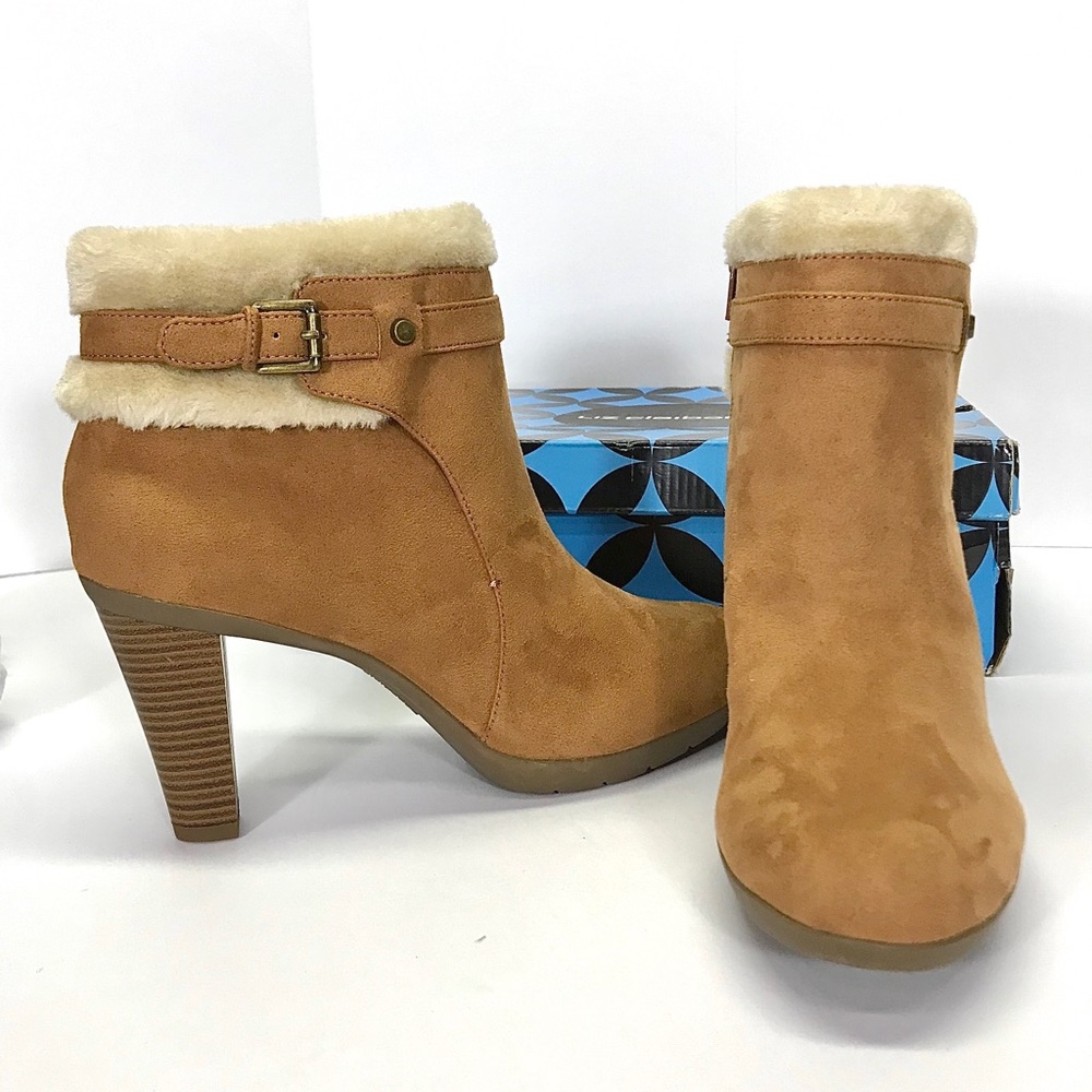 NIB Liz Claiborne Scrappy Heeled Ankle Booties - Picture 4 of 16